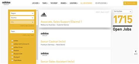 adidas job application online